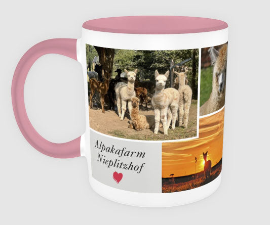 Alpaka-Tasse vom Nieplitzhof – Keramiktasse als Souvenir & Geschenk
