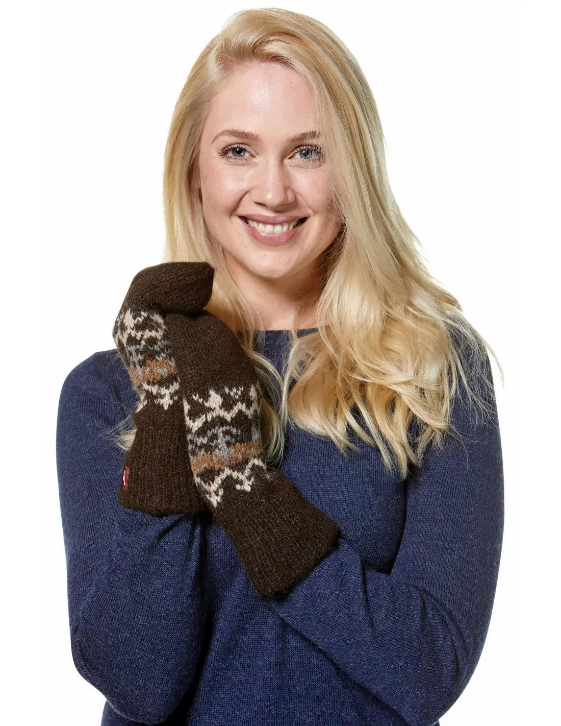 Alpaka Fausthandschuhe NATURA aus 100% Alpaka Superfine - Alpakawolletraum.com
