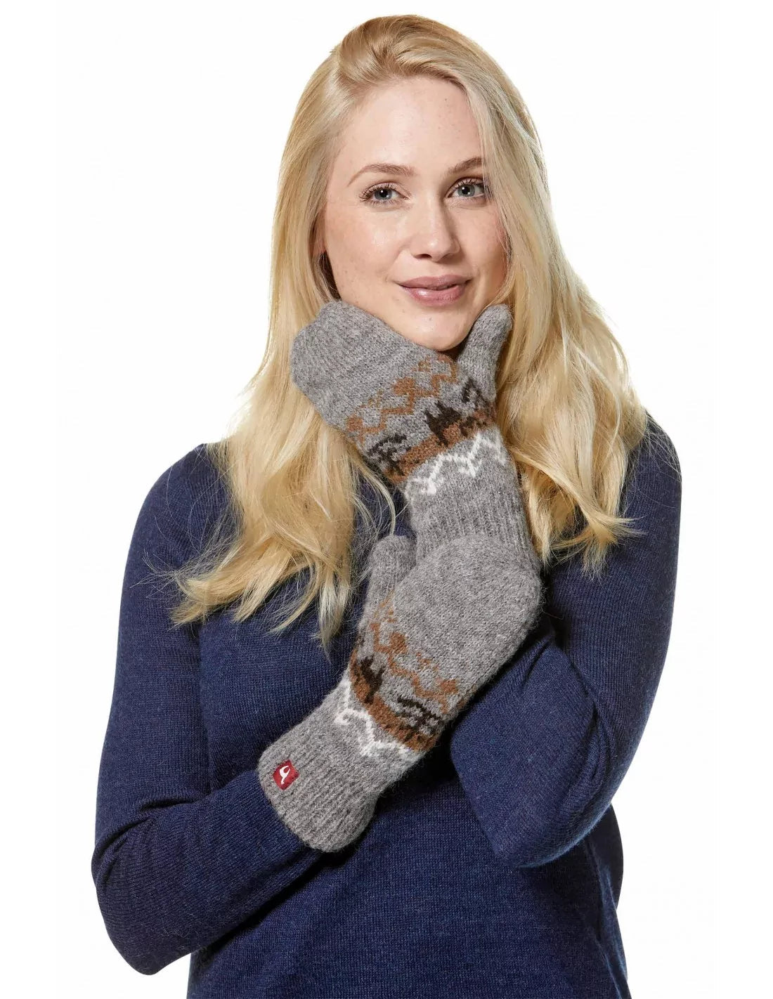 Alpaka Fausthandschuhe NATURA aus 100% Alpaka Superfine - Alpakawolletraum.com