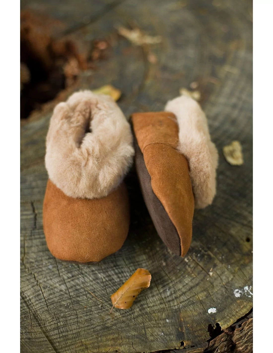Alpaka Fellpantoffeln (Gr. 26-34) aus 100% Schafwolle - Alpakawolletraum.com