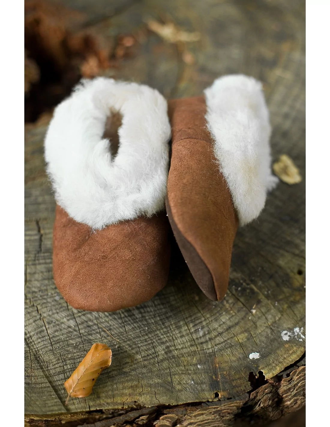Alpaka Fellpantoffeln (Gr. 26-34) aus 100% Schafwolle - Alpakawolletraum.com