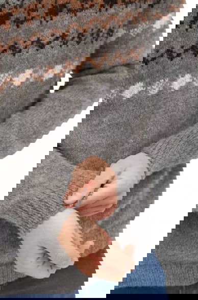 Alpaka Herren Pullover NATURA aus ungefärbtem Alpaka - Alpakawolletraum.com