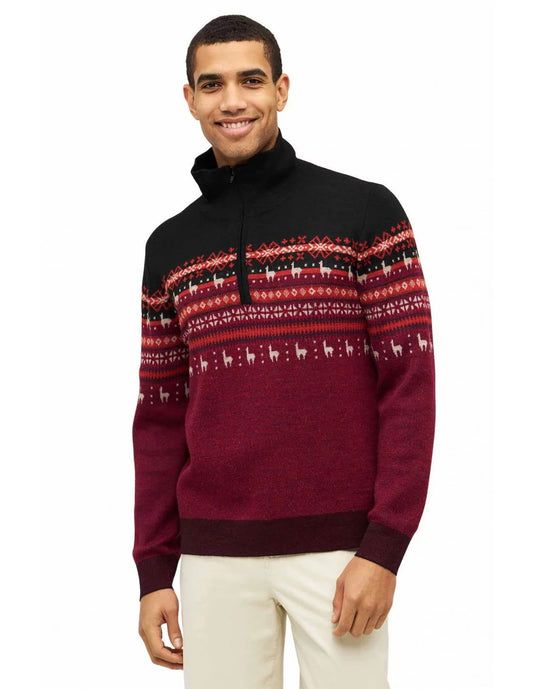 Alpaka Herren Troyer CANDELA aus 100% Baby Alpaka - Alpakawolletraum.com