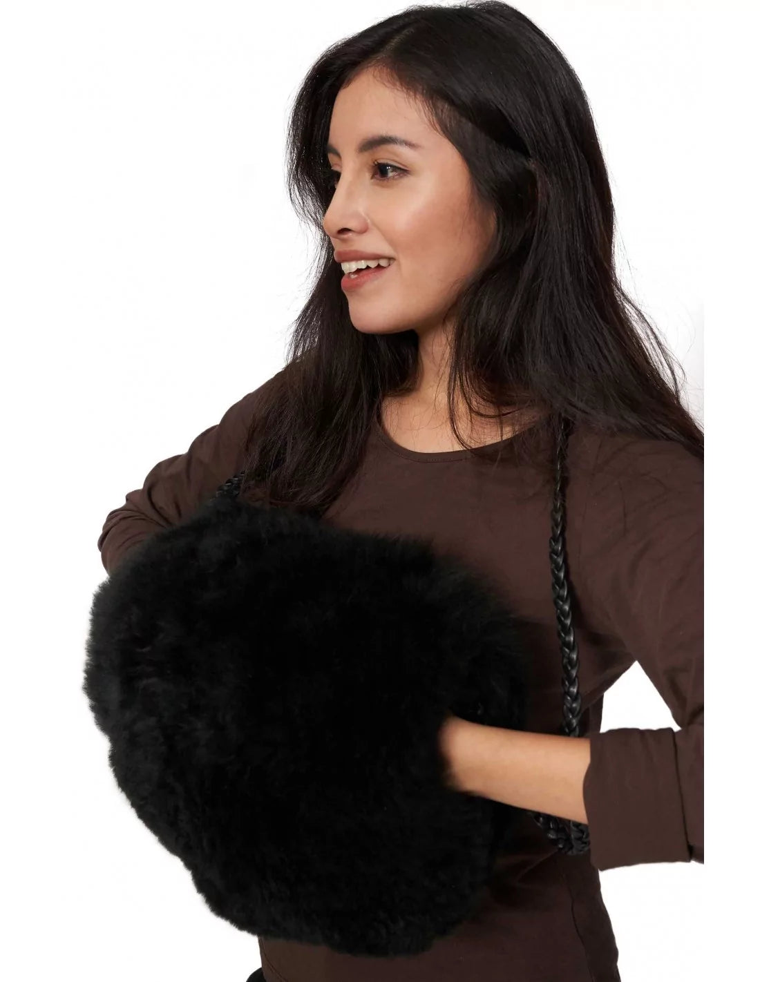 Alpaka Muff aus 100% Alpaka Fell - Alpakawolletraum.com