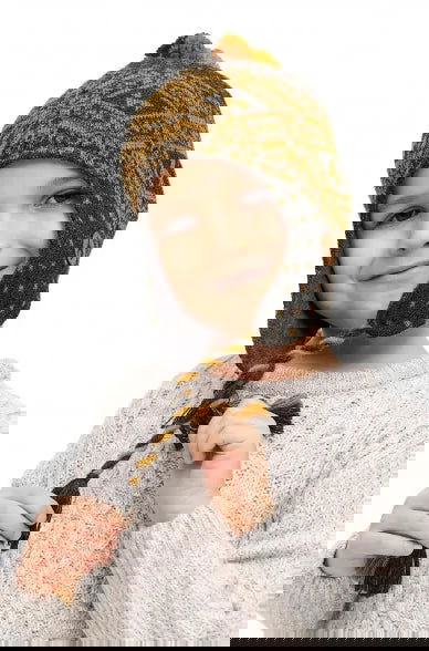 Alpaka Mütze ANDEN ROCA (für Kinder) aus 100% Alpaka - Alpakawolletraum.com