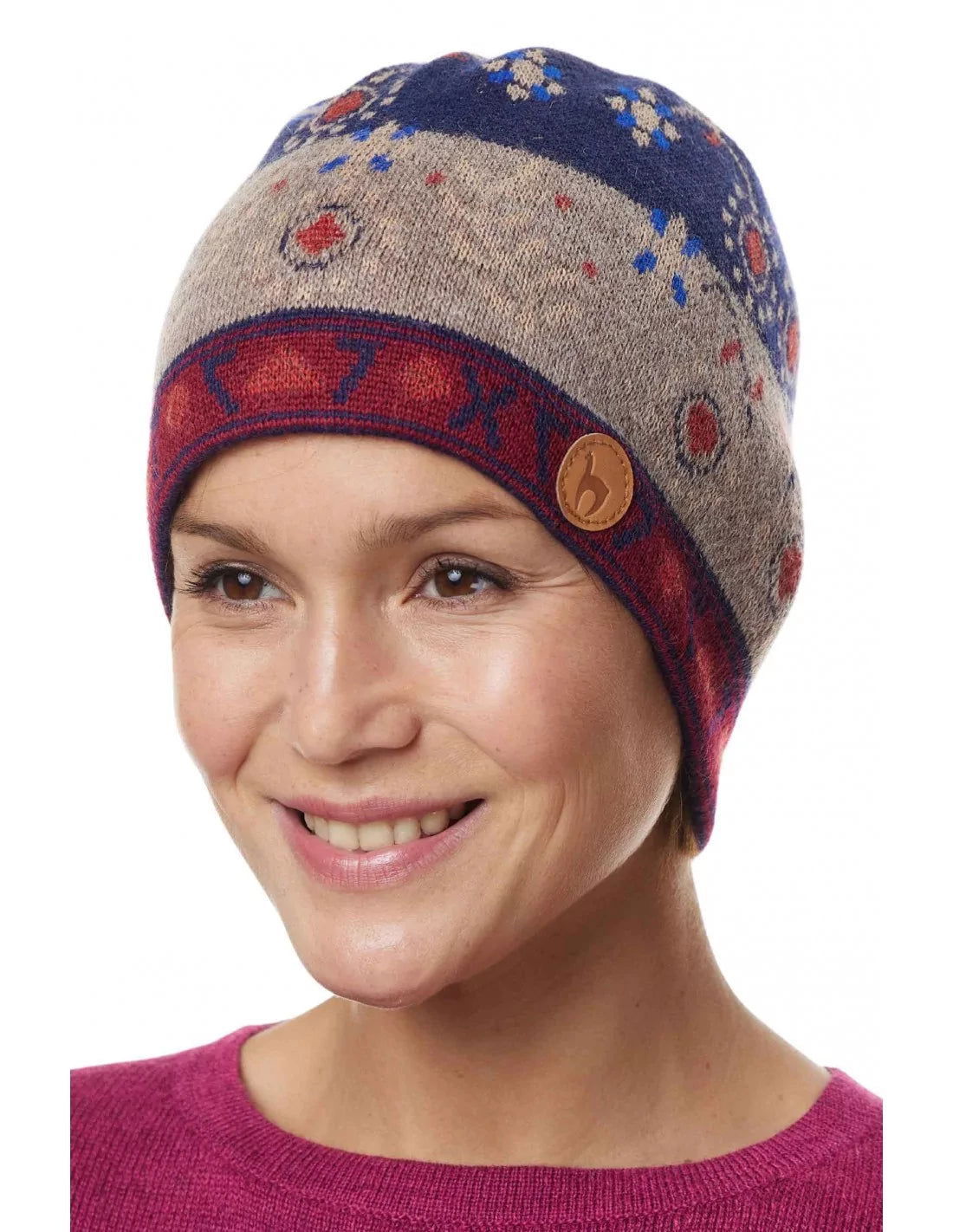 Alpaka Mütze BELLA aus 100% Baby Alpaka - Alpakawolletraum.com