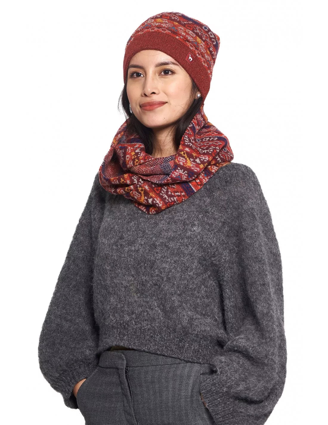 Alpaka Mütze GELIA aus 100% Baby Alpaka - Alpakawolletraum.com