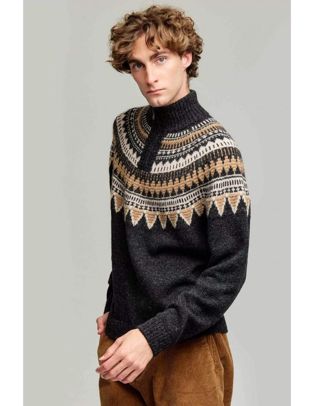 Alpaka Pullover YVOR aus 100% Baby Alpaka - Alpakawolletraum.com