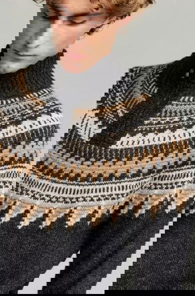 Alpaka Pullover YVOR aus 100% Baby Alpaka - Alpakawolletraum.com