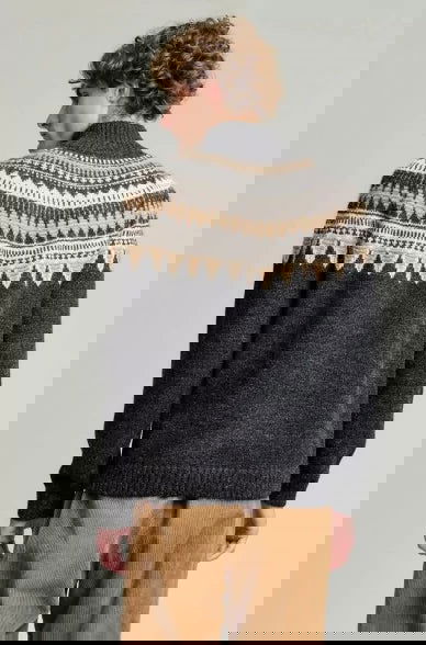 Alpaka Pullover YVOR aus 100% Baby Alpaka - Alpakawolletraum.com