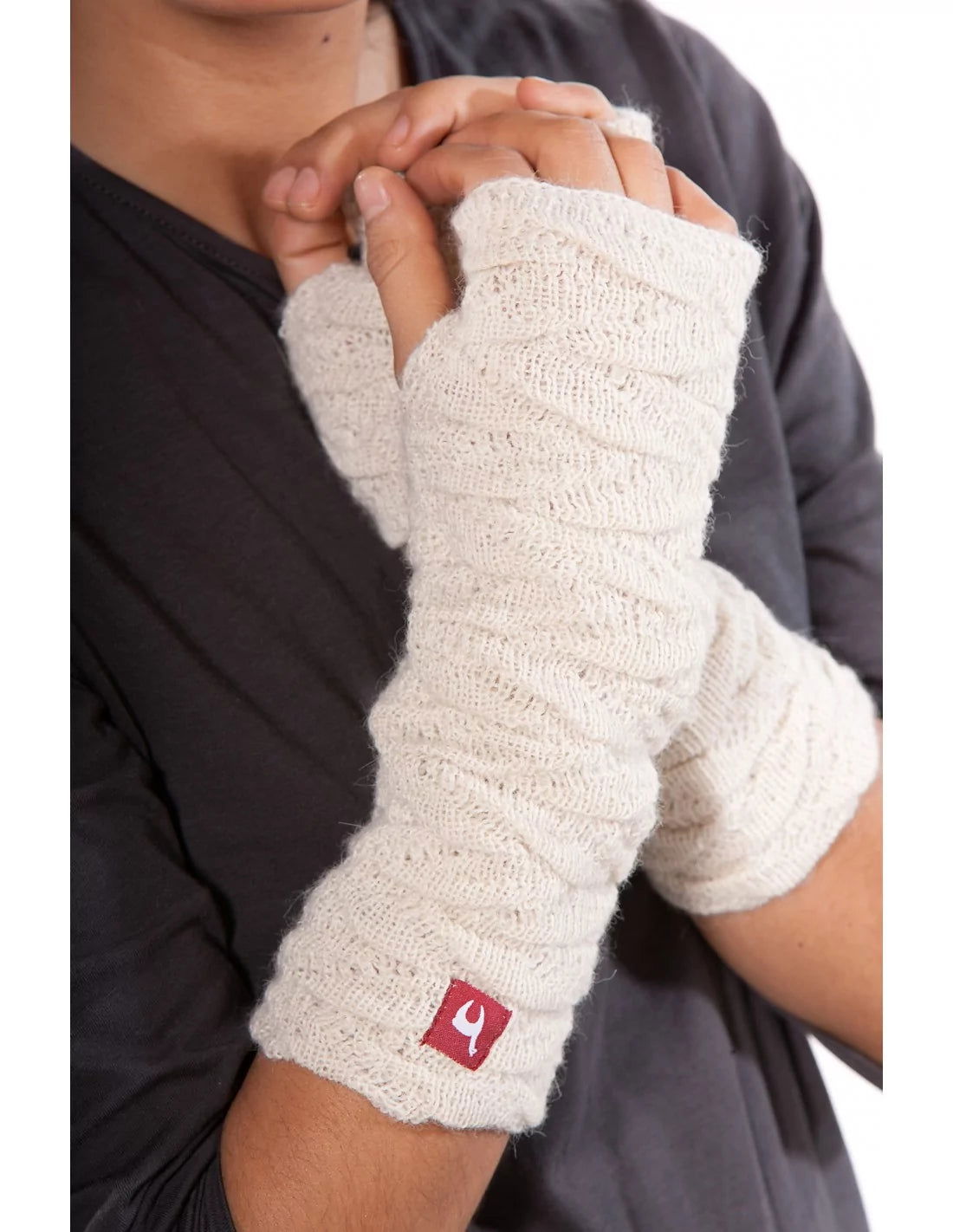 Alpaka Pulswärmer BIESEN aus 100% Baby Alpaka - Alpakawolletraum.com