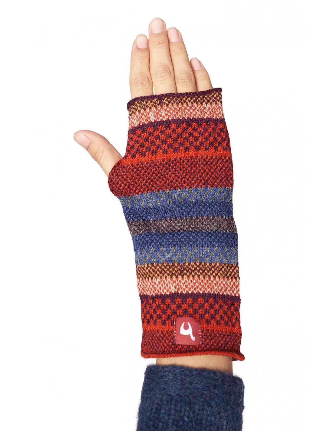 Alpaka Pulswärmer Fingerlose Handschuhe KYARA aus 100% Baby Alpaka - Alpakawolletraum.com