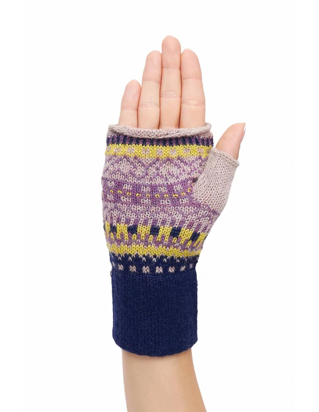 Alpaka Pulswärmer mit Daumen DILAYA aus 100% Baby Alpaka - Alpakawolletraum.com