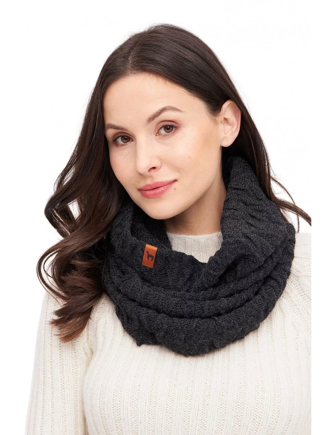 Alpaka Ringschal BIESEN aus 100% Baby Alpaka - Alpakawolletraum.com