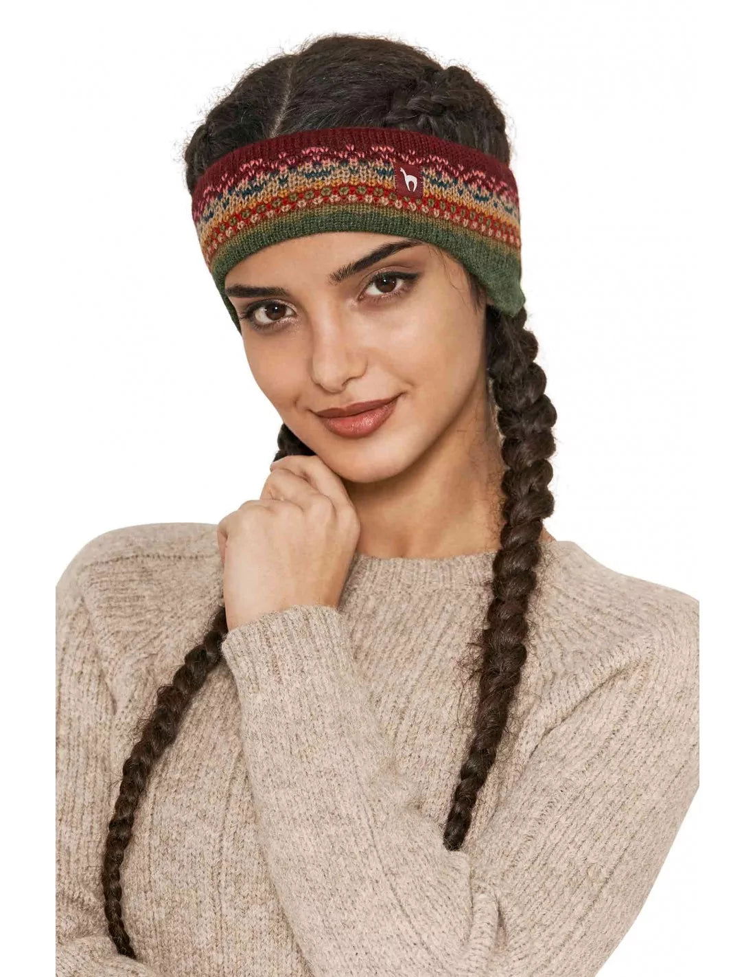 Alpaka Stirnband LUNA aus 100% Baby Alpaka - Alpakawolletraum.com