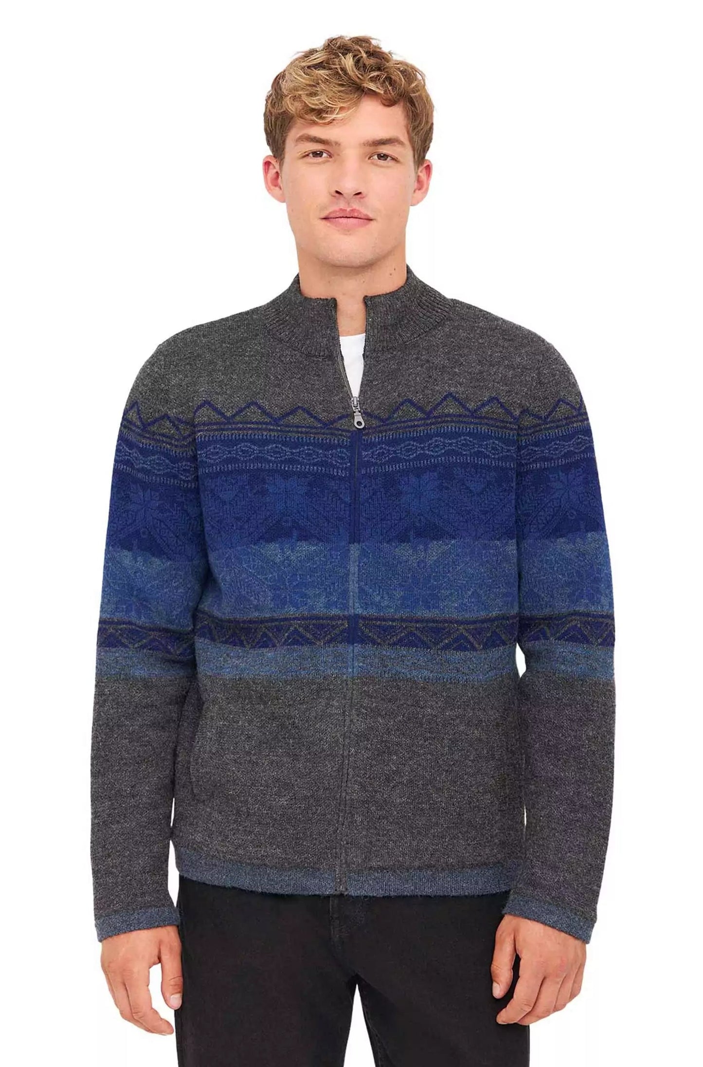 Alpaka Strickjacke GAEL aus 100% Baby Alpaka - Alpakawolletraum.com