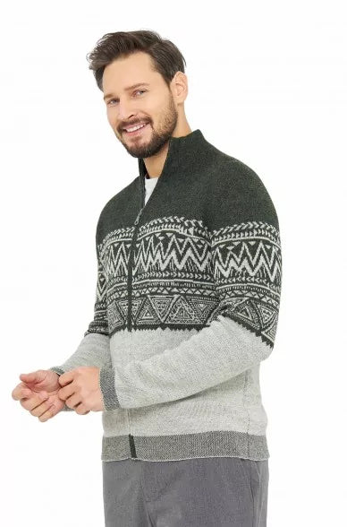 Alpaka Strickjacke GIORGIO aus 100% Baby Alpaka - Alpakawolletraum.com