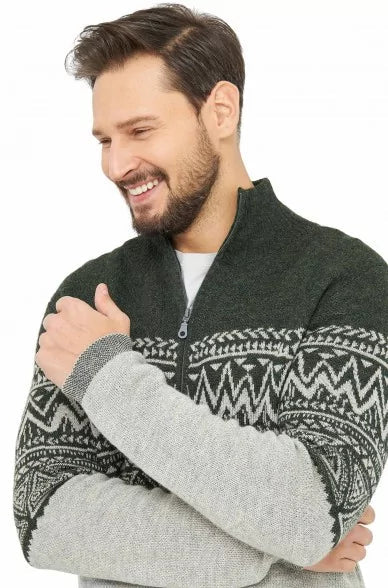 Alpaka Strickjacke GIORGIO aus 100% Baby Alpaka - Alpakawolletraum.com