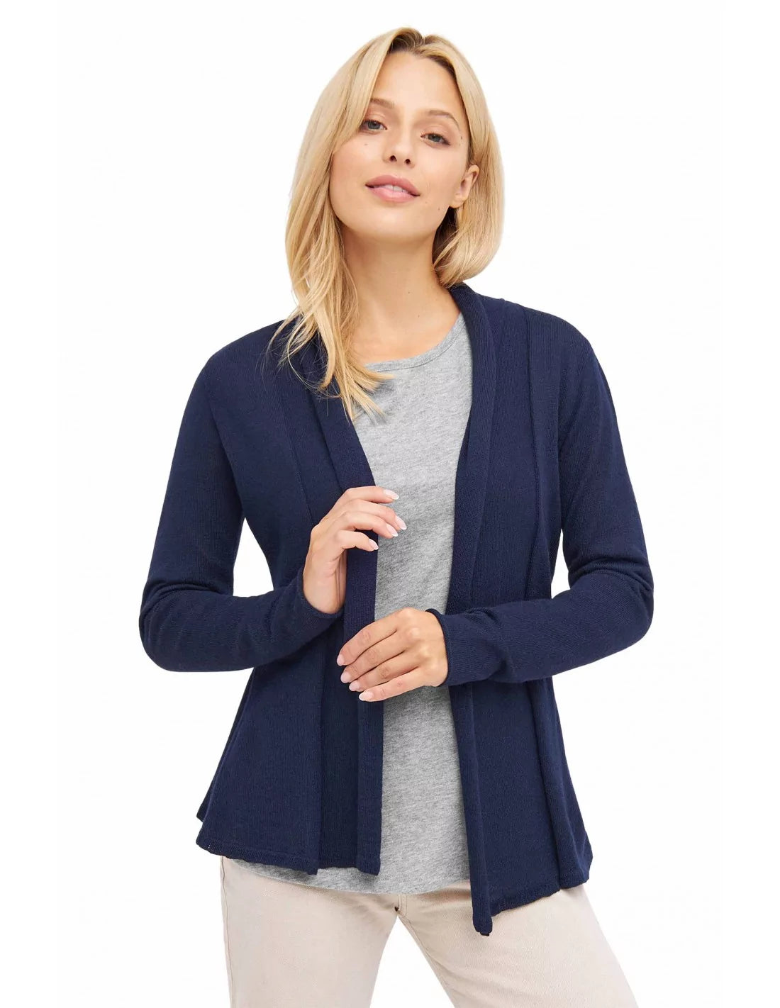 Alpaka Strickjacke PENELOPE aus 100% Baby Alpaka - Alpakawolletraum.com