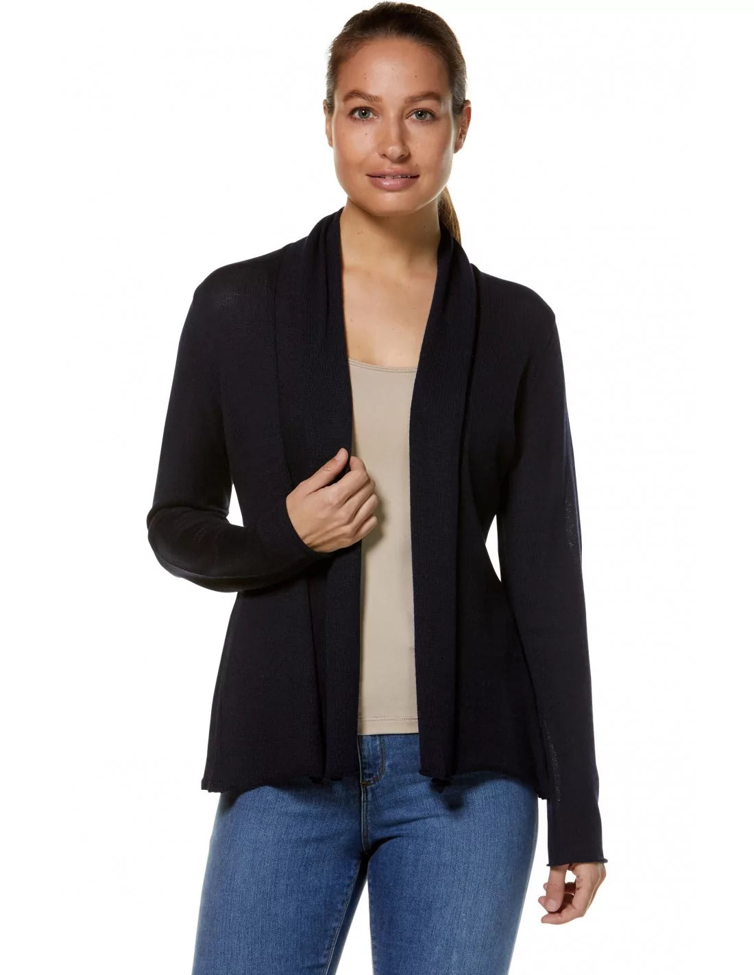 Alpaka Strickjacke PENELOPE aus 100% Baby Alpaka - Alpakawolletraum.com