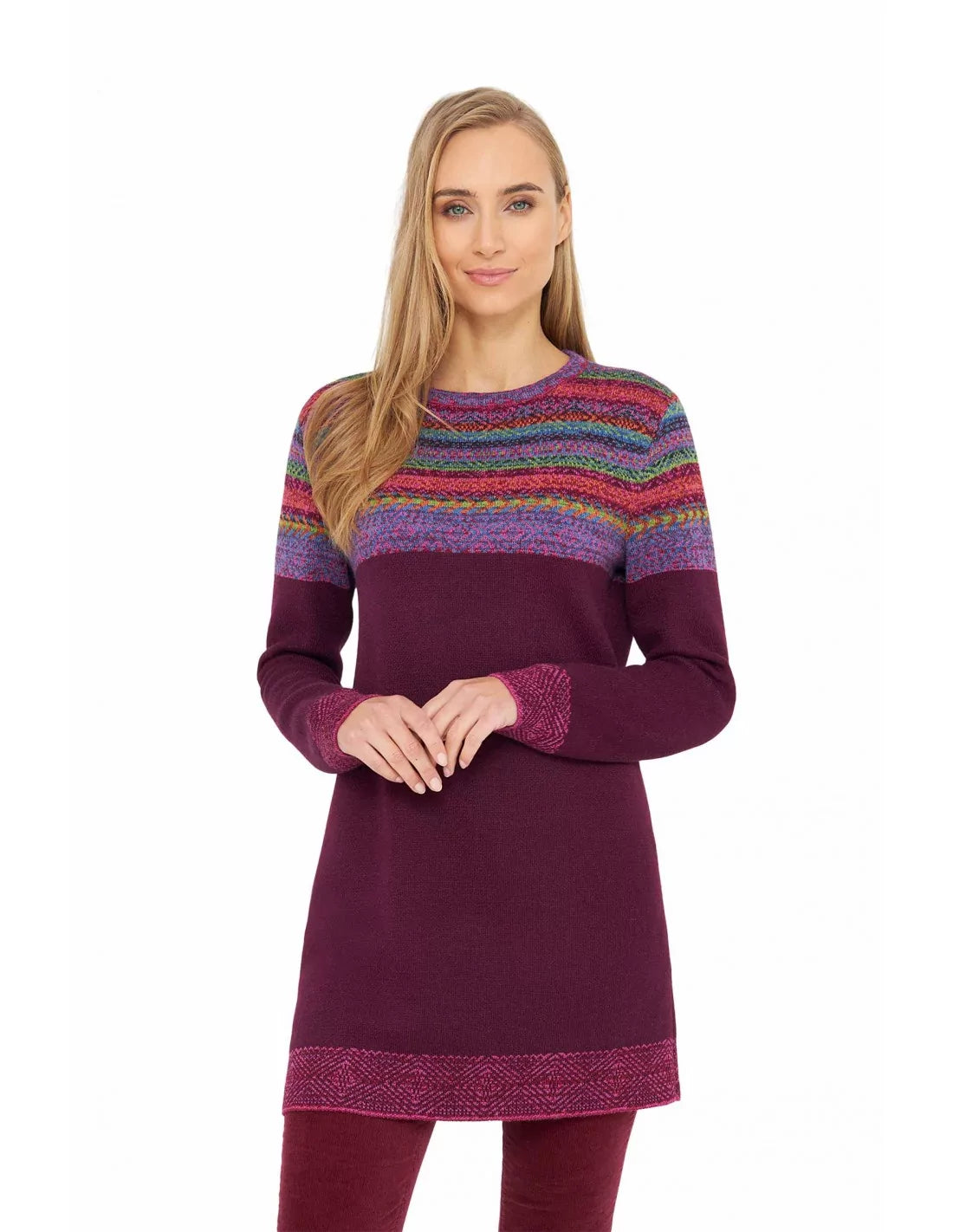 Alpaka Tunika Pullover HALEY aus 100% Baby Alpaka - Alpakawolletraum.com