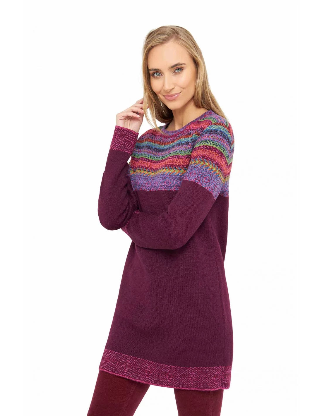 Alpaka Tunika Pullover HALEY aus 100% Baby Alpaka - Alpakawolletraum.com