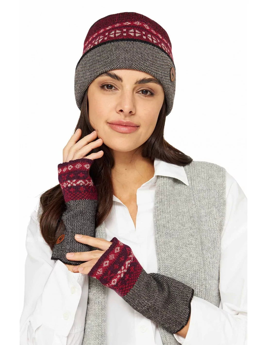 Alpaka Wende-Mütze PUKA aus 100% Baby Alpaka - Alpakawolletraum.com