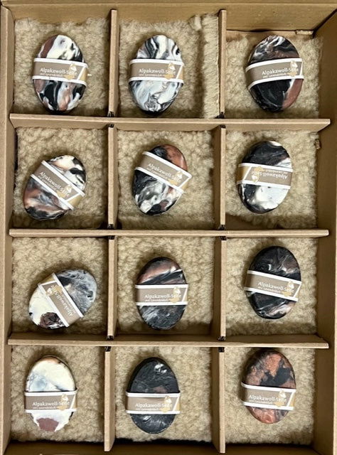 Alpakaseife - "Lavendel von Rieger Betten - Alpakawolletraum.com