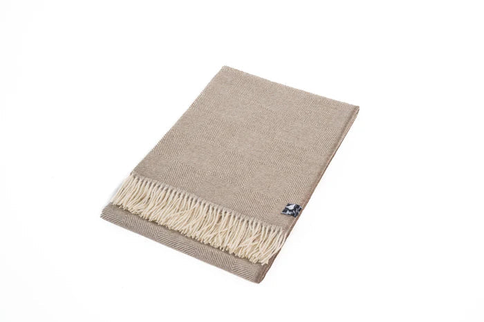 Castillo Babyalpaka-Plaid – Leichtes Plaid mit modernem Rautenmuster - Alpakawolletraum.com