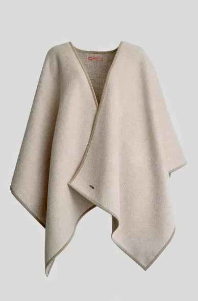 Elegantes Alpaka Cape YPER aus Alpaka-Woll-Mix - Alpakawolletraum.com
