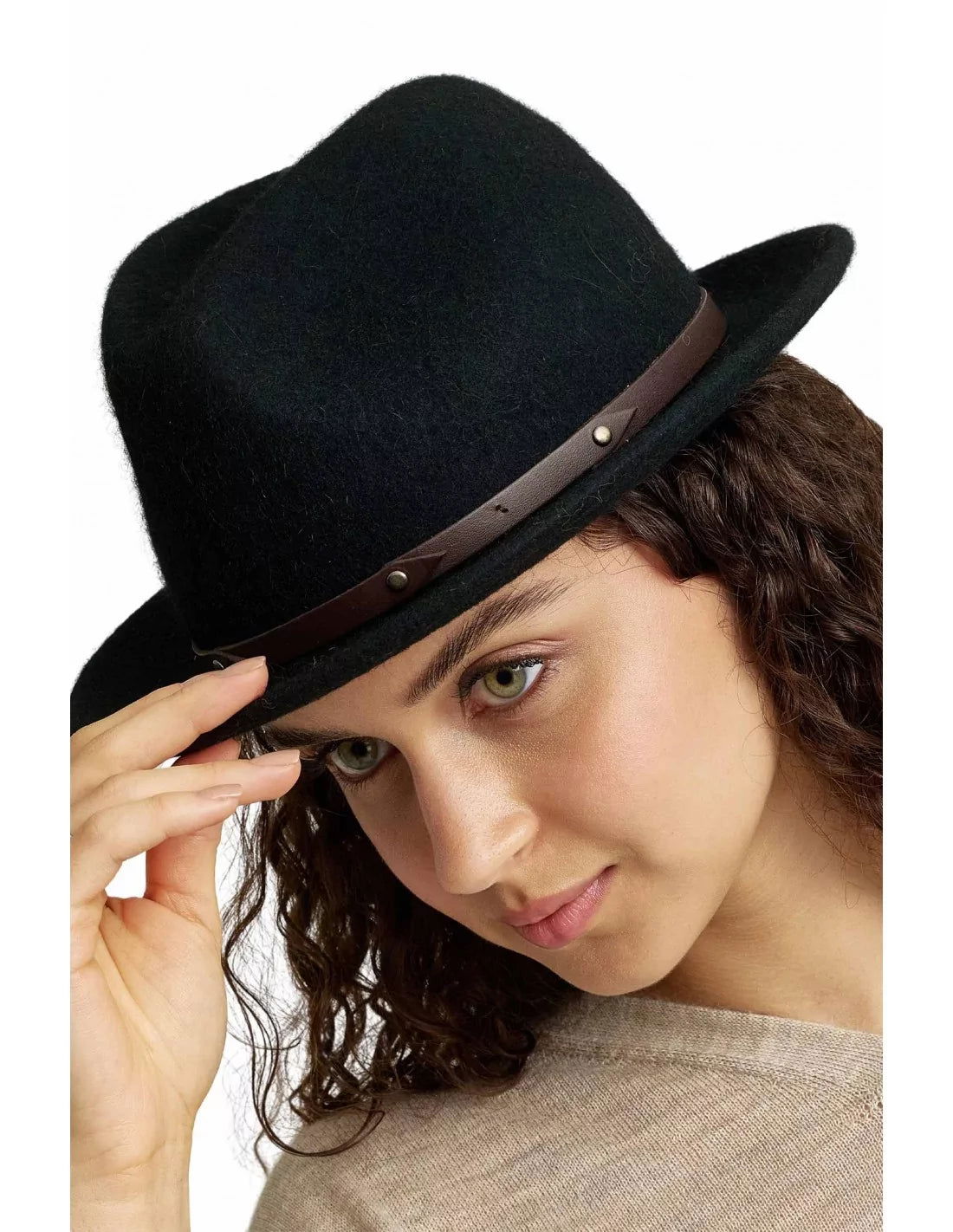 Hut PAPARAZZI gefilzt für Herren und Damen von KUNA Sombreros FEDORA-Stil - Alpakawolletraum.com