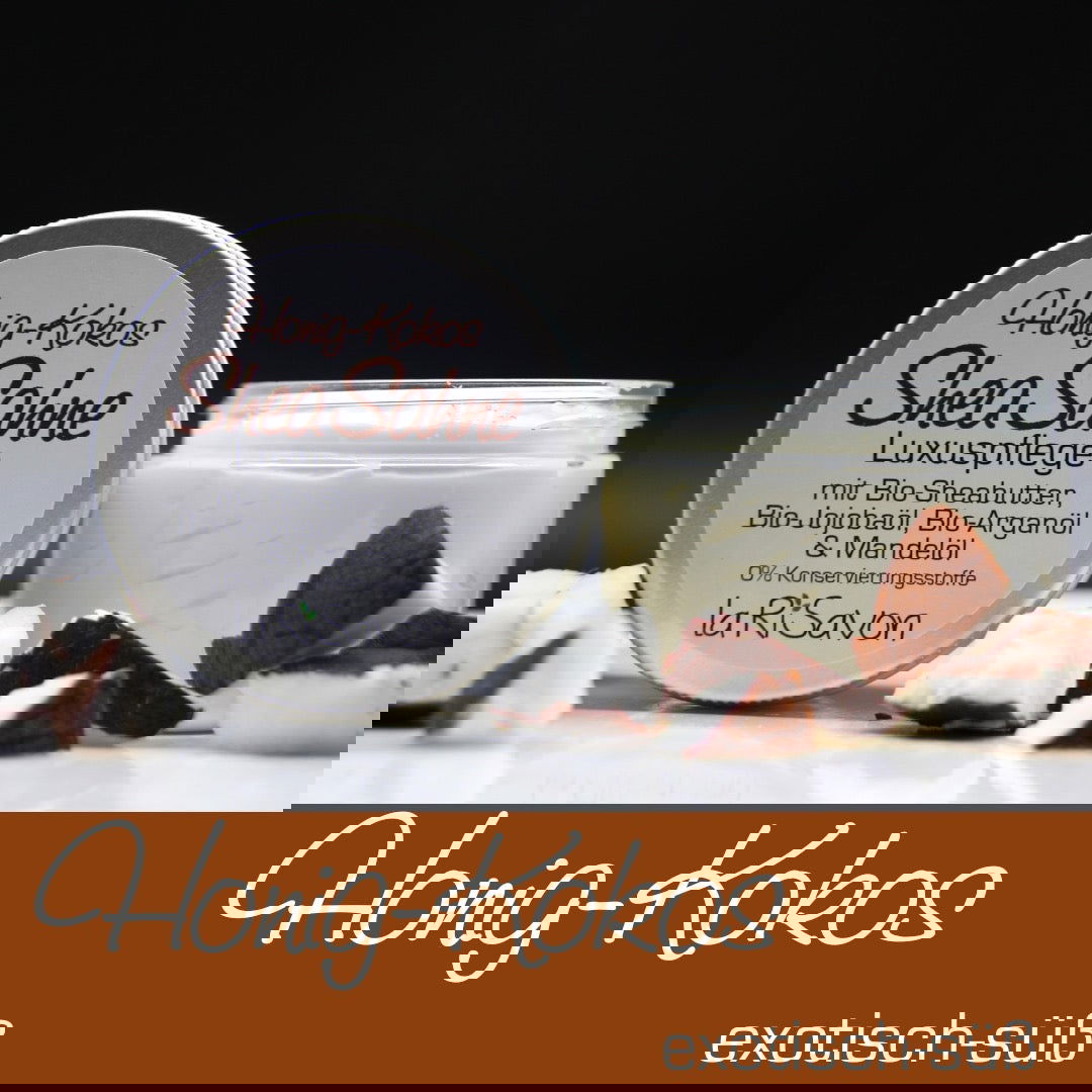 Larisavon Shea Sahne Honig Kokos | 150ml - Vegan - Alpakawolletraum.com