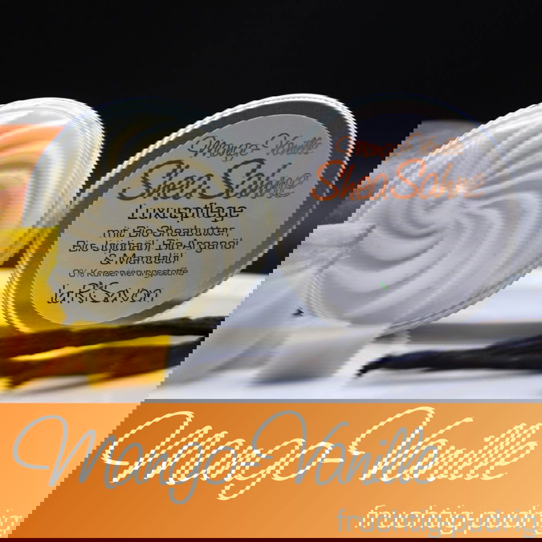 Larisavon Shea Sahne Mango-Vanille | 150ml - Vegan - Alpakawolletraum.com