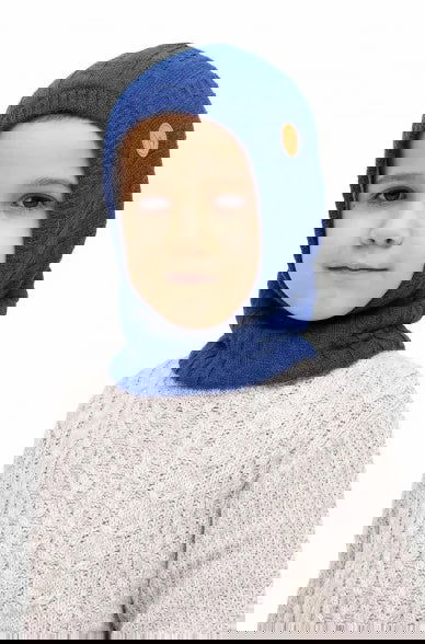 Schlupf-Mütze LANI Kinder Ringschal mit Kapuze - Alpakawolletraum.com