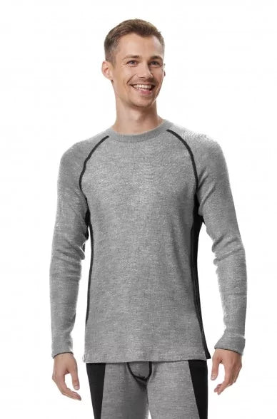 Thermo-Langarm-Shirt ST. MORITZ für Herren mit Alpaka-Mix - Alpakawolletraum.com