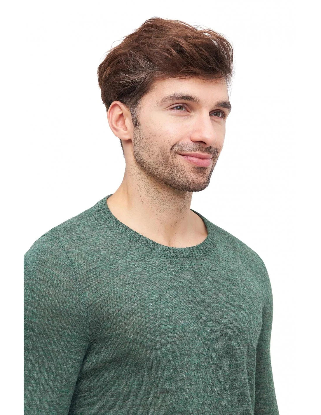 Weicher Herren Feinstrickpullover in Grau – natürliche Eleganz und angenehmer Tragekomfort