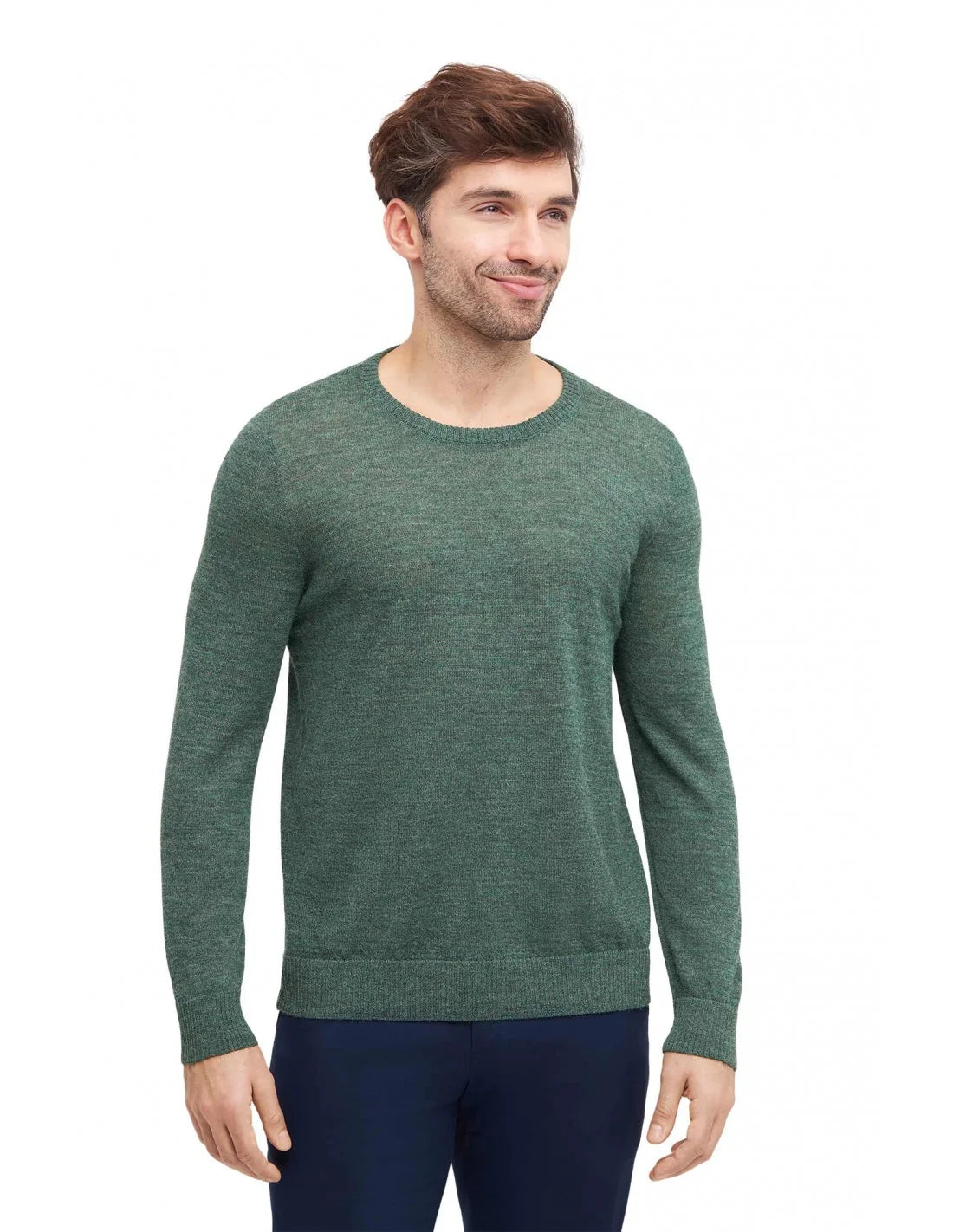 Detailansicht Feinstrick Alpaka Pullover – hochwertige Verarbeitung aus reiner Naturfaser