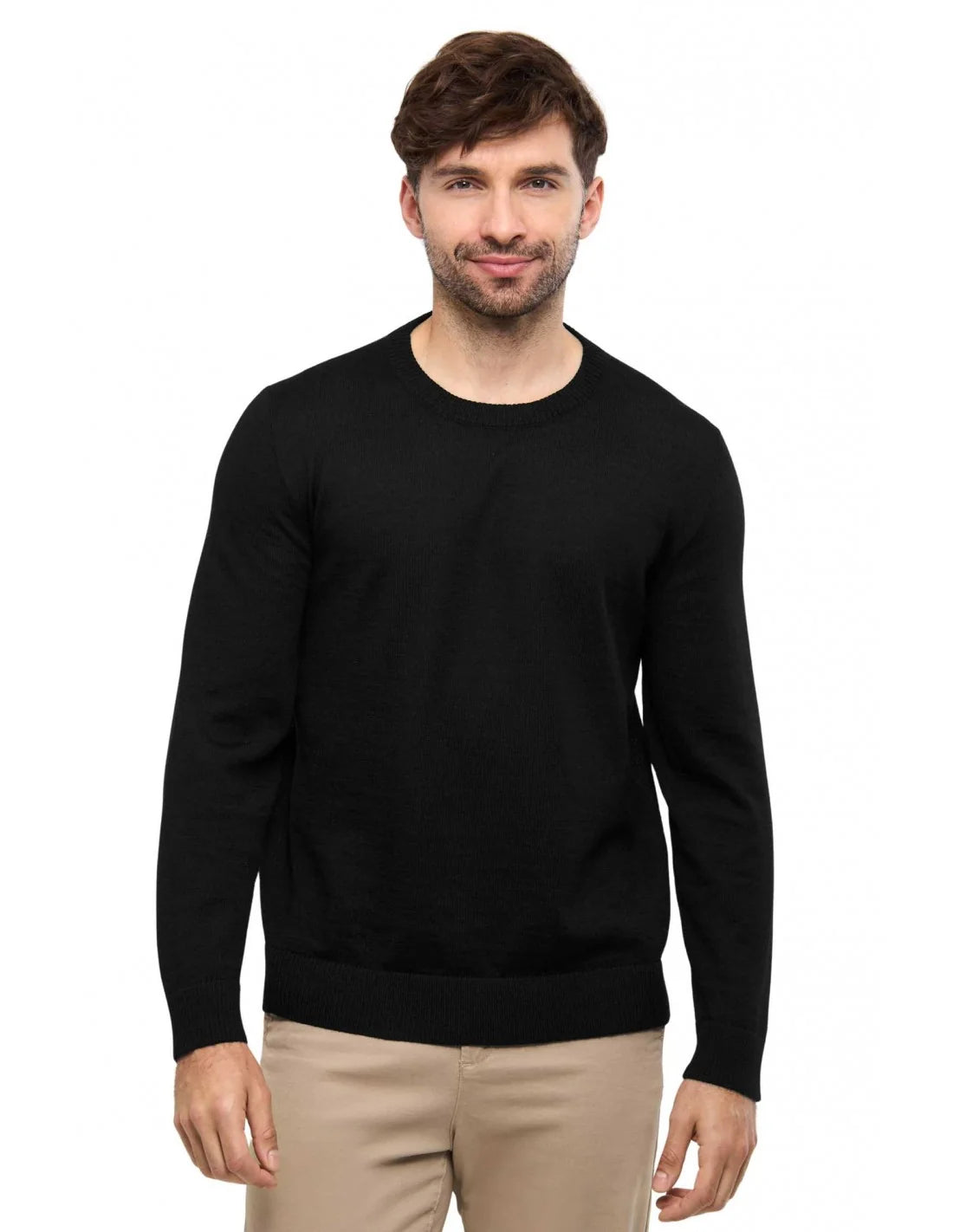 Weicher Alpaka Pullover für Herren in zeitlosem Design mit Rundhalsausschnitt – Fair Trade aus Peru