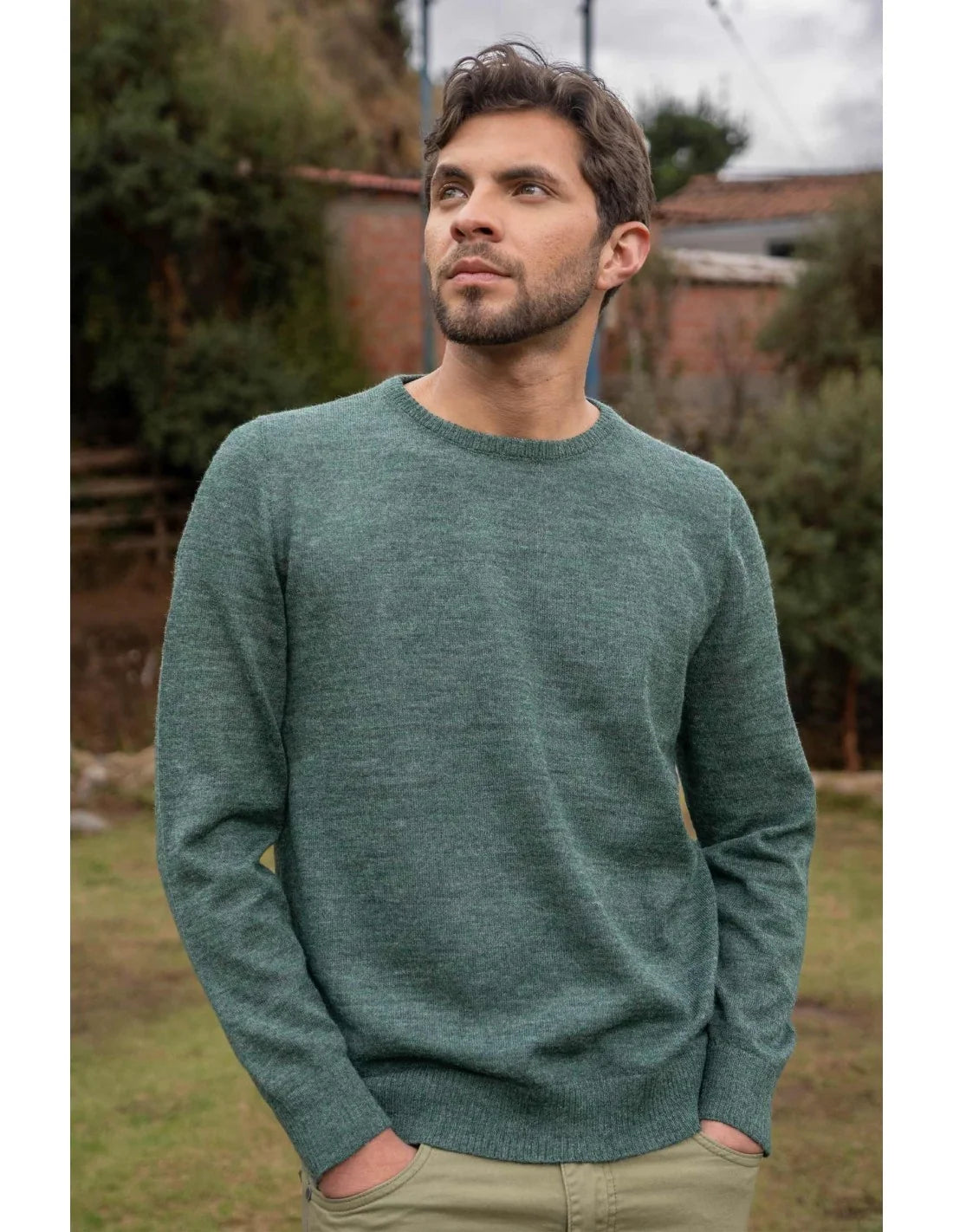 Herren Pullover aus 100% Baby Alpaka in Feinstrick – Modell APUSENTIAL, klassisch und elegant