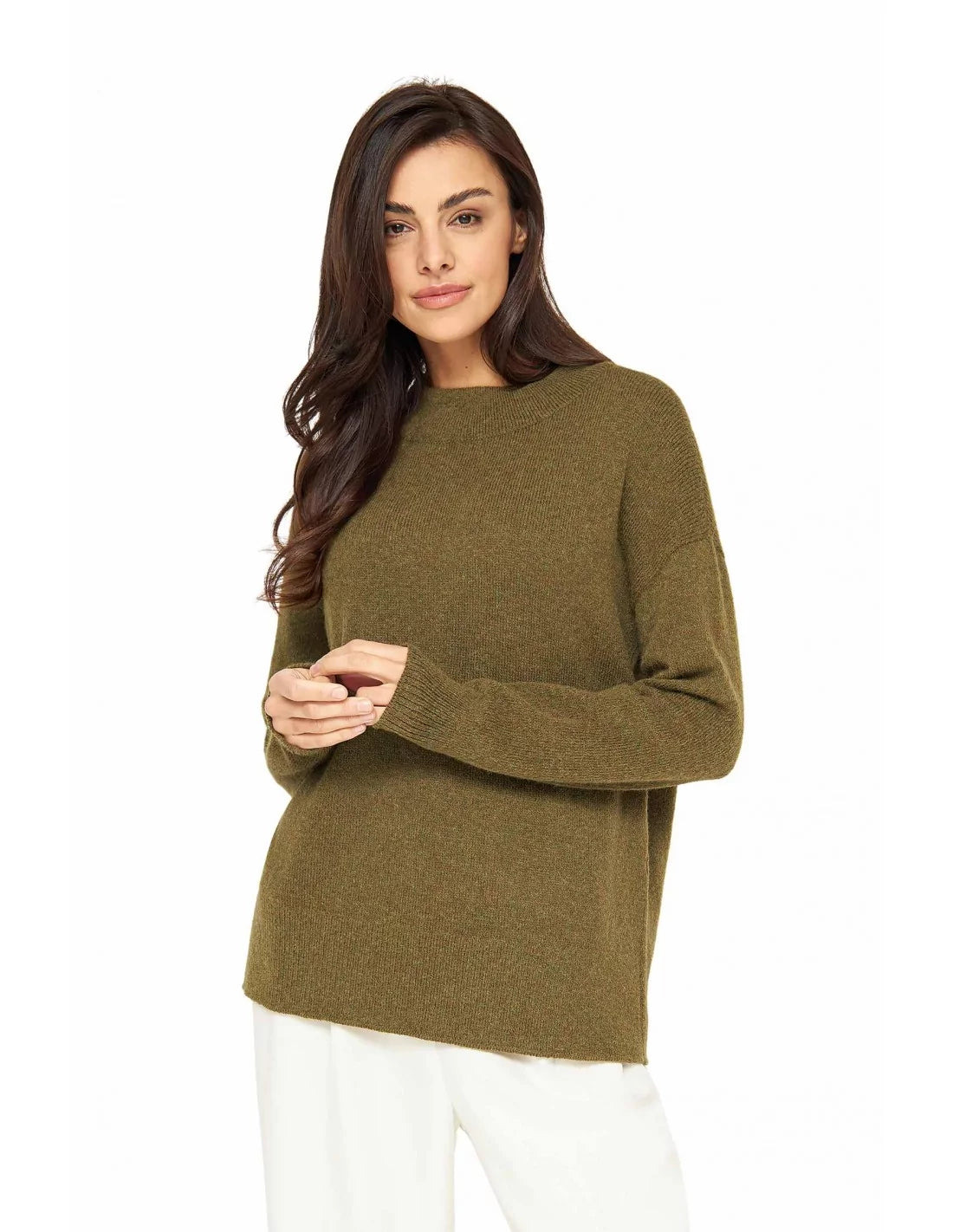 GRAZIA Merino-Pullover mit Stehkragen – Stilvoll & Wärmend