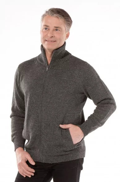 Alpaka Strickjacke RONALDO aus 100% Baby Alpaka