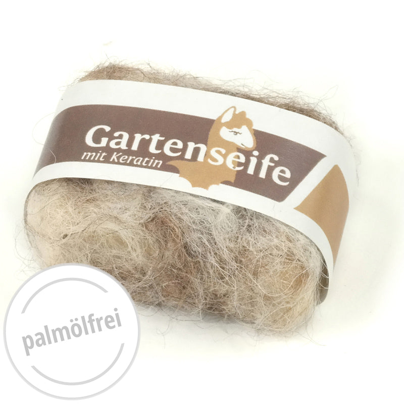 Handgemachte Keratinseife mit Alpakawolle – Natürlich & sanft reinigend