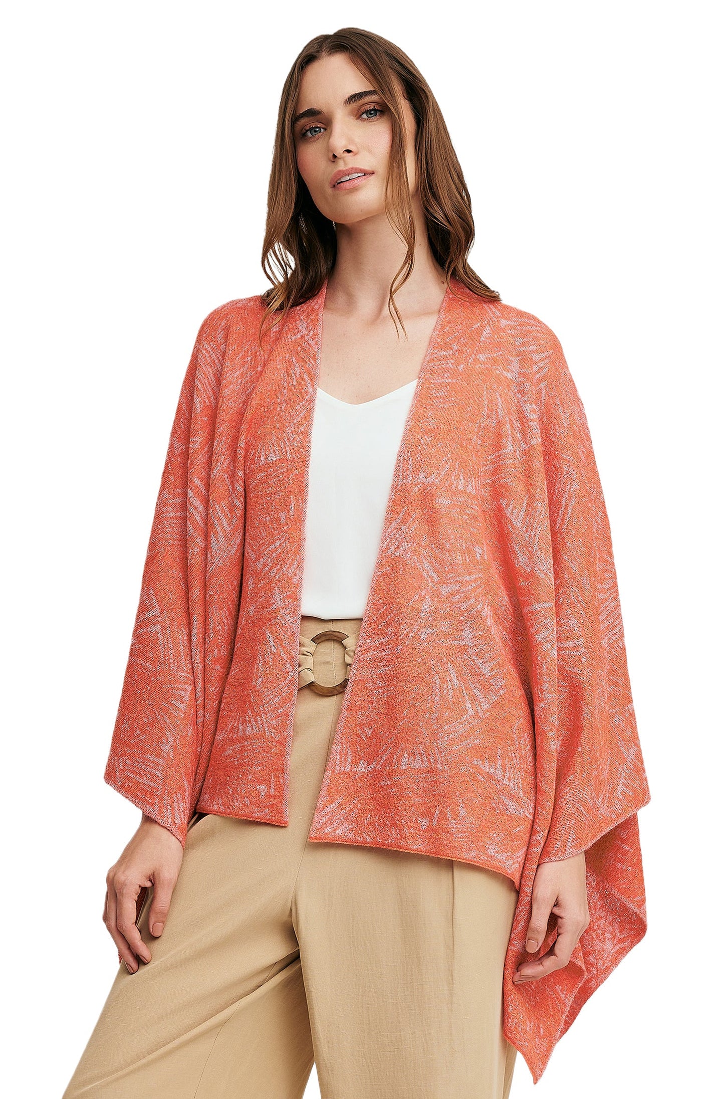wendbares Alpaka Cape WAIKIKI aus Baby Alpaka & Seide - Alpakawolletraum.com