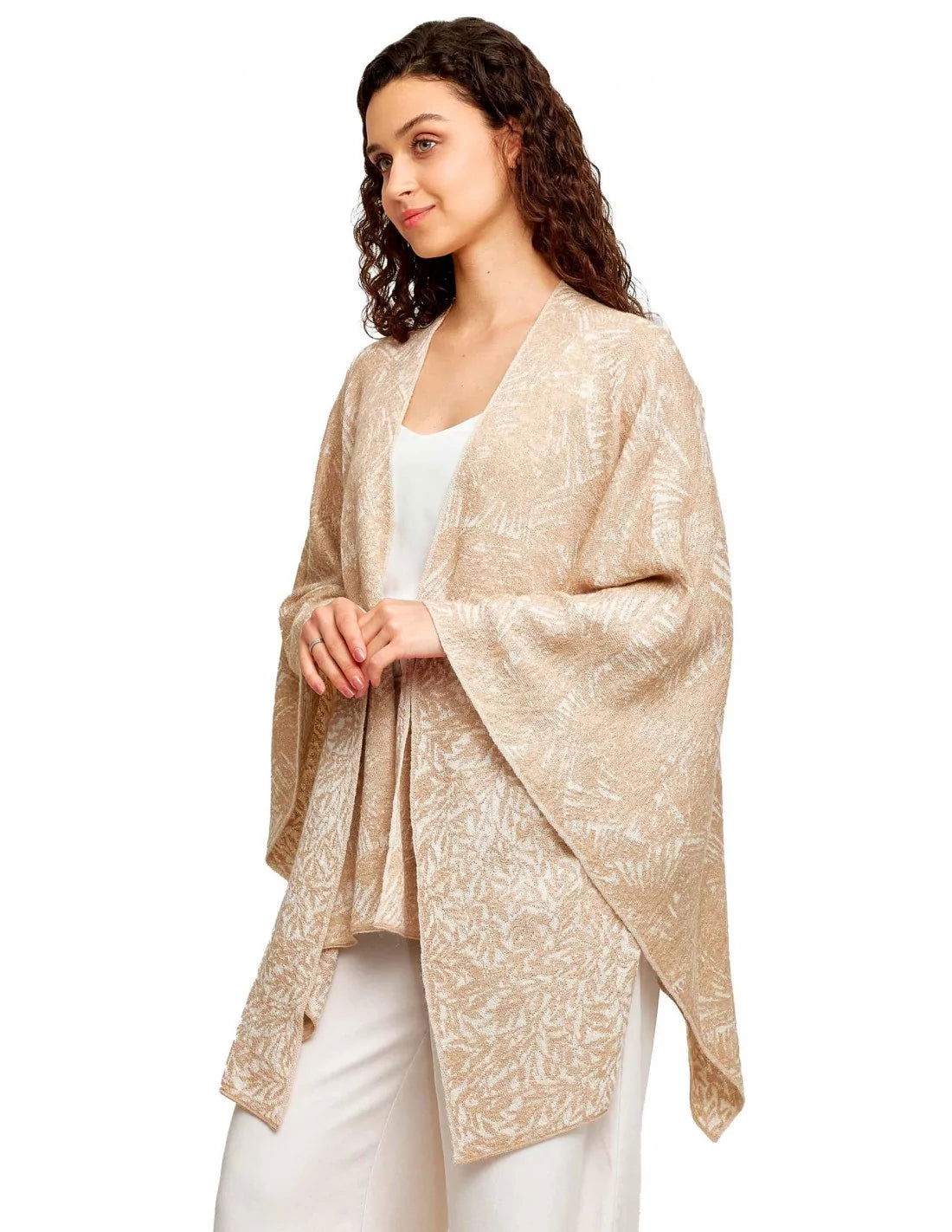 wendbares Alpaka Cape WAIKIKI aus Baby Alpaka & Seide - Alpakawolletraum.com