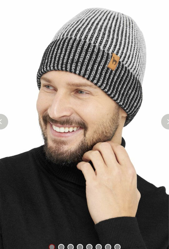 Mütze und Stirnband aus 100 % Alpakawolle, weich, atmungsaktiv, hypoallergen und ideal für kalte Tage – stilvolles und nachhaltiges Winter-Accessoire.