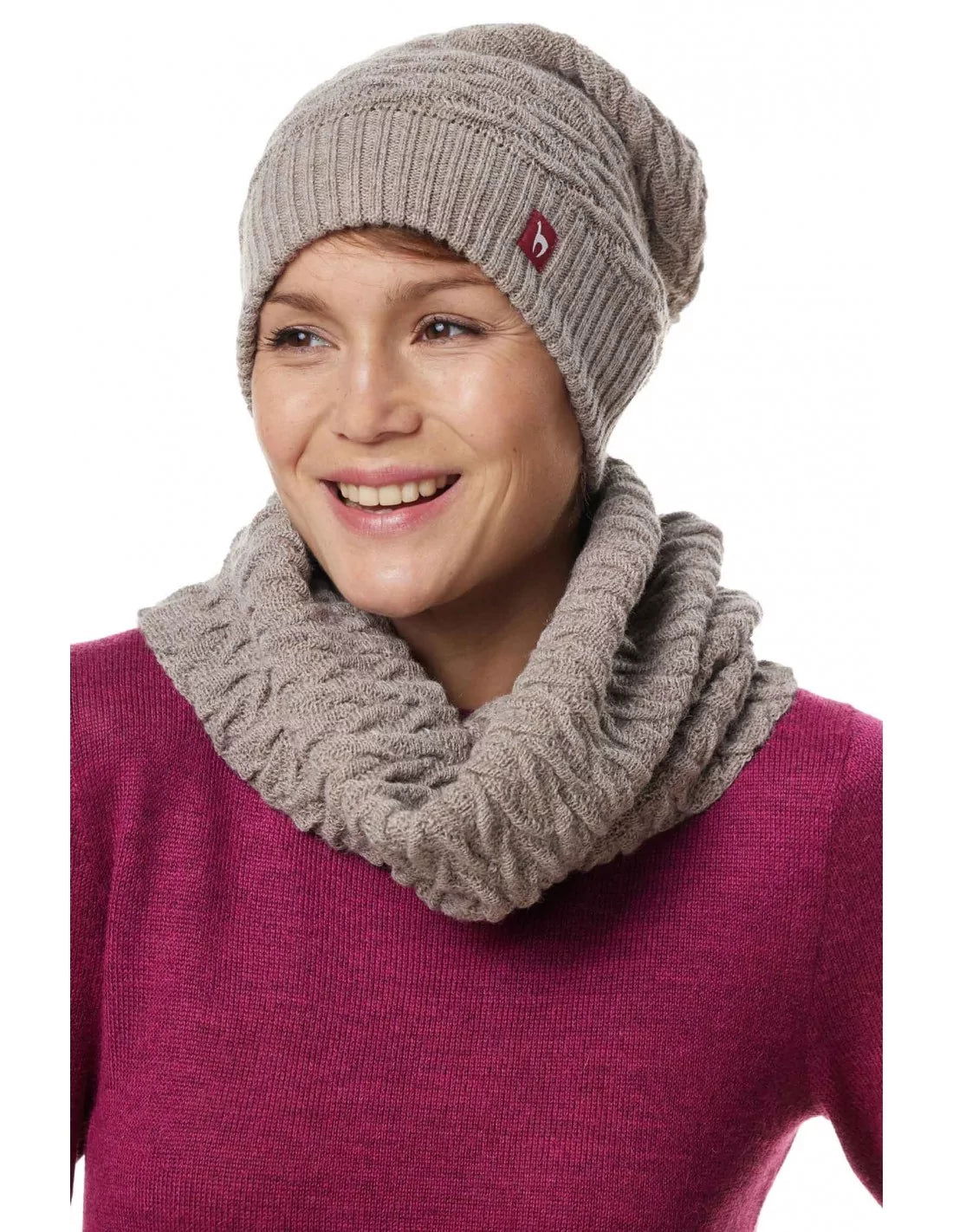 Alpaka Beret Mütze BIESEN aus 100% Baby Alpaka - Alpakawolletraum.com