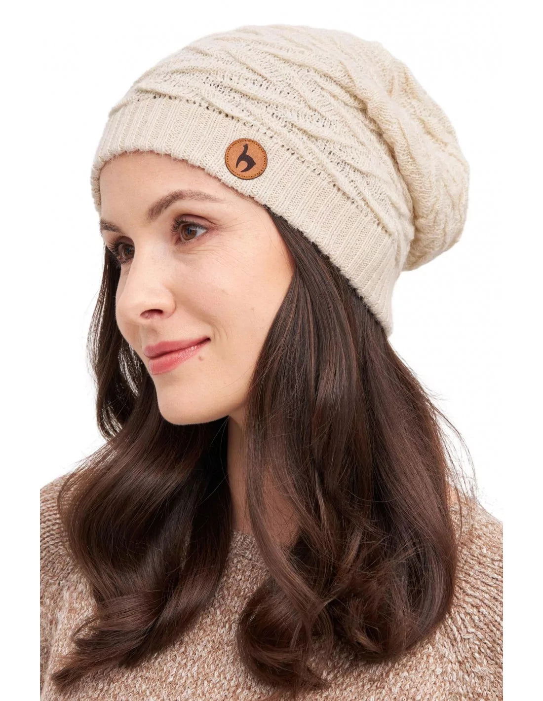 Alpaka Beret Mütze BIESEN aus 100% Baby Alpaka - Alpakawolletraum.com