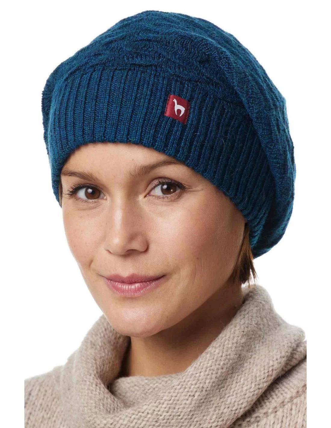 Alpaka Beret Mütze BIESEN aus 100% Baby Alpaka - Alpakawolletraum.com