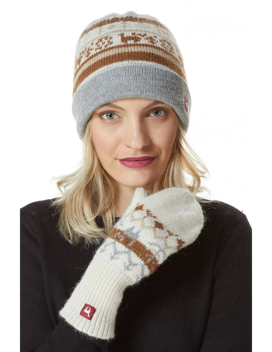 Alpaka Fausthandschuhe NATURA aus 100% Alpaka Superfine - Alpakawolletraum.com