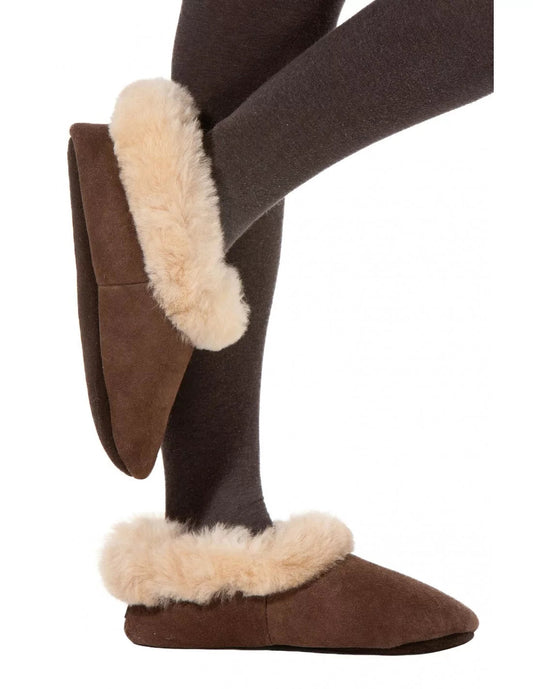 Alpaka Fellpantoffeln (Gr. 36-46) aus 100% Schafwolle - Alpakawolletraum.com